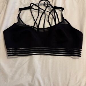 Black Strappy Women's Bralette